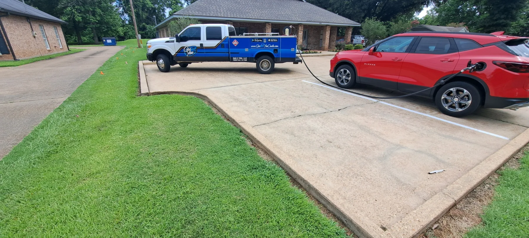 Gas 2 You fueling a personal vehicle at home